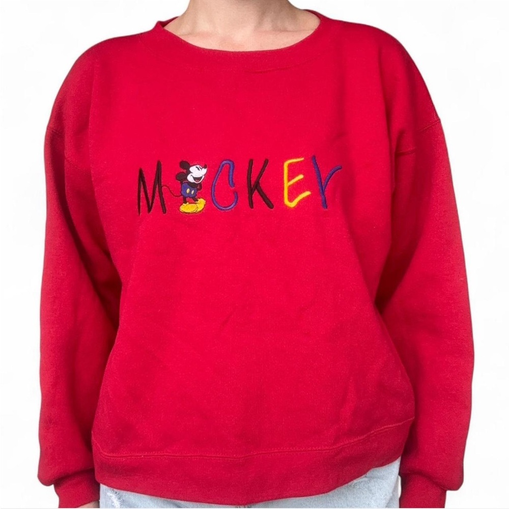 Vintage Red Mickey Mouse Sweatshirt